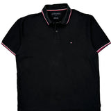 Tommy Hilfiger Polo Shirt - XL Black Cotton