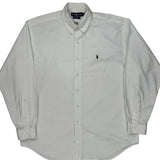 Blake Ralph Lauren Shirt - Large White Cotton