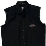 Motorcycles Harley Davidson Graphic Short Sleeve Shirt - 2XL Black Cotton