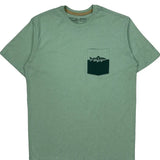 Straightline Fly Shop Patagonia Graphic T-Shirt - Small Green Cotton