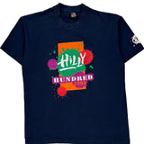 Fruit Of The Loom Single Stitch T-Shirt - Large Navy Cotton Blend