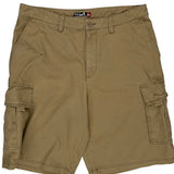 Quiksilver Cargo Shorts - 34W 11L Khaki Cotton