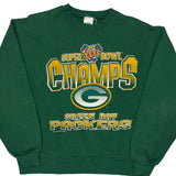 Green Bay Packers Fan Football Sweatshirt - Large Green Cotton