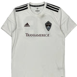 Colorado Rapids Adidas Football Shirt - Medium White Polyester