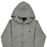 Age 6-7 Polo By Ralph Lauren Hoodie - Small Grey Cotton