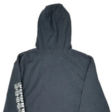 Carhartt Spellout Hoodie - Large Gray Cotton