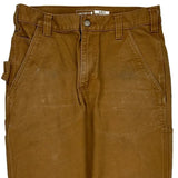 Carhartt Slim Fit Carpenter Trousers - 31W 30L Brown Cotton