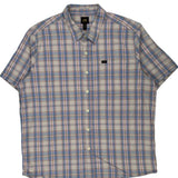 Lee Checked Short Sleeve Shirt - 2XL Multicoloured Cotton
