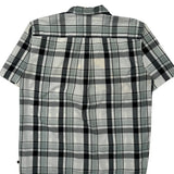 Dickies Checked Short Sleeve Shirt - XL Black Cotton