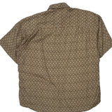 Liz Claiborne Short Sleeve Shirt - Medium Brown Viscose