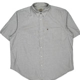 Polo By Ralph Lauren Checked Short Sleeve Shirt - 2XL Blue Cotton