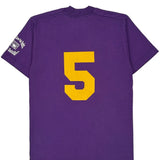 Lsu Fruit Of The Loom Single Stitch T-Shirt - Small Purple Cotton Blend