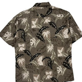 Campia Floral Hawaiian Shirt - Large Black Viscose