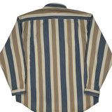 Tommy Hilfiger Striped Shirt - Large Beige Cotton