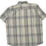 Carhartt Checked Short Sleeve Shirt - XL Blue Cotton