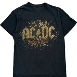 Rock Or Bust 2015 Ac/Dc Band T-Shirt - Medium Black Cotton