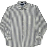 Tommy Hilfiger Striped Shirt - 2XL Blue Cotton