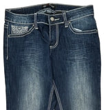 Love Indigo Boot Cut Jeans - 30W UK 8 Blue Cotton