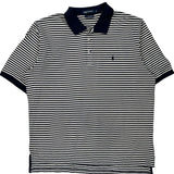 Golf Polo By Ralph Lauren Striped Polo Shirt - XL Navy Cotton
