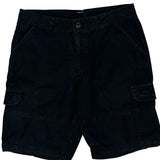 Oakley Cargo Shorts - 33W 11L Black Cotton