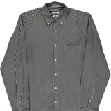 Lacoste Checked Shirt - Medium Black & White Cotton