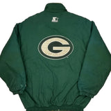 Green Bay Packers Starter Football Jacket - Medium Yellow Polyester