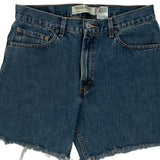 505 Levis Denim Shorts - 33W 9L Blue Cotton