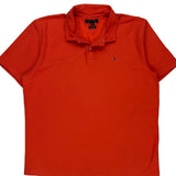 Tommy Hilfiger Polo Shirt - XL Orange Cotton Blend