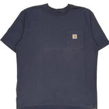 Carhartt T-Shirt - Large Blue Cotton