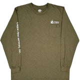 Dickies Long Sleeve T-Shirt - 2XL Green Cotton Blend