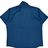 Dickies Short Sleeve Shirt - XL Blue Polyester Blend
