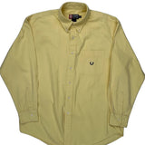 Chaps Ralph Lauren Shirt - Large Yellow Cotton
