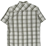 Quiksilver Checked Short Sleeve Shirt - XL Green Cotton