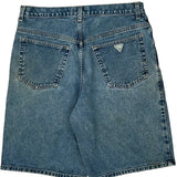Guess Denim Shorts - 34W 9L Blue Cotton
