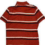 Tommy Hilfiger Striped Polo Shirt - Medium Black Cotton