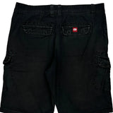 Ecko Unltd Cargo Shorts - 34W 10L Black Cotton