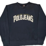 Ralph Lauren Spellout Sweatshirt - XL Navy Cotton Blend