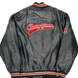 Georgetown Raiders Roots Athletics Varsity Jacket - XL Black Leather