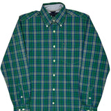 Tommy Hilfiger Checked Shirt - Small Green Cotton