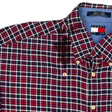 Tommy Hilfiger Checked Shirt - Large Blue Cotton
