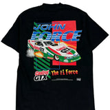 John Force Fan Club 1997 Fruit Of The Loom Single Stitch T-Shirt - Medium Black Cotton