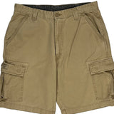 Wrangler Cargo Shorts - 32W 10L Beige Cotton