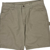 Wrangler Carpenter Shorts - 36W 10L Khaki Cotton