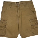 Wrangler Cargo Shorts - 35W 10L Brown Cotton