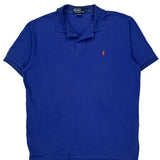 Polo By Ralph Lauren Polo Shirt - Large Blue Cotton