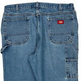 Dickies Carpenter Trousers - 38W 30L Blue Cotton