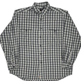 Levis Checked Flannel Shirt - XL Blue Cotton