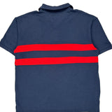 Cleveland Indians Mlb Striped Polo Shirt - XL Navy Cotton