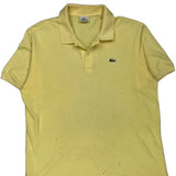 Lacoste Polo Shirt - XL Yellow Cotton