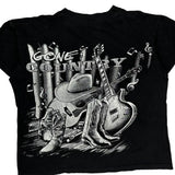Gone Country Unbranded Single Stitch T-Shirt - XL Black Cotton